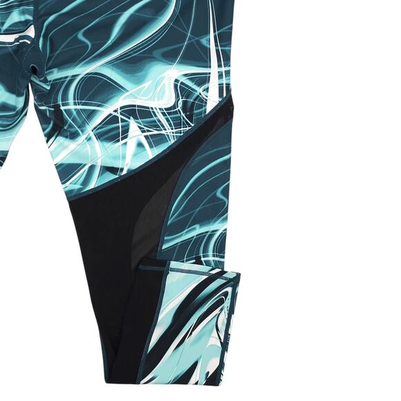 Fabletics Leggings Womens 1X Blue High Waist Cherise Powerhold Mesh Wavelength - Picture 12 of 12